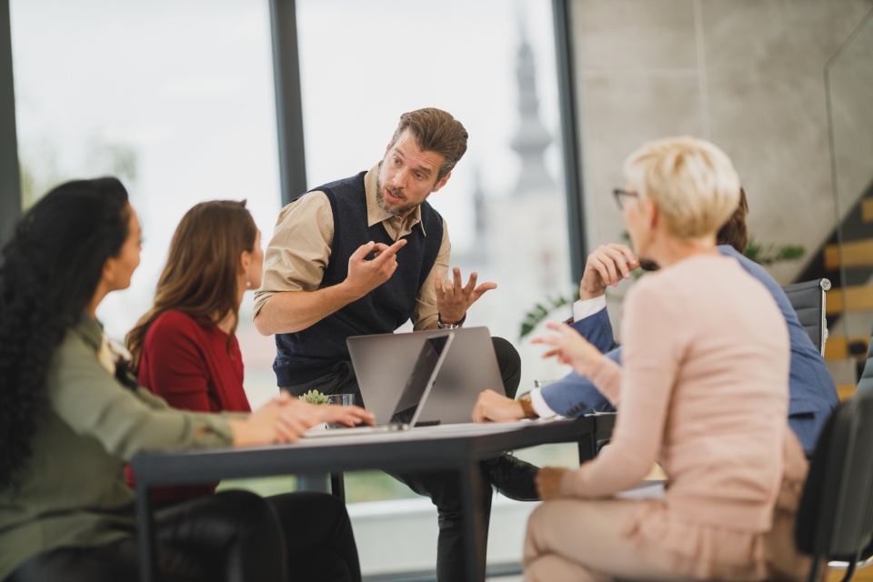 Nova Joel consultants collaborating on enterprise technology